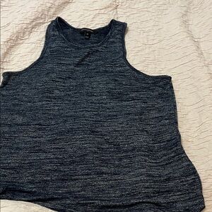 Banana Republic Men's Heathered Navy Crewneck Sweater